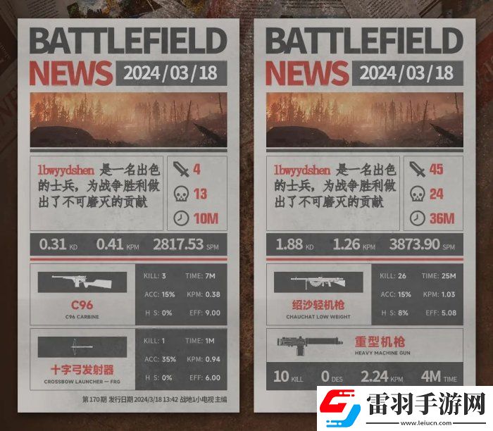 戰(zhàn)地風(fēng)云1支援兵武器怎么選