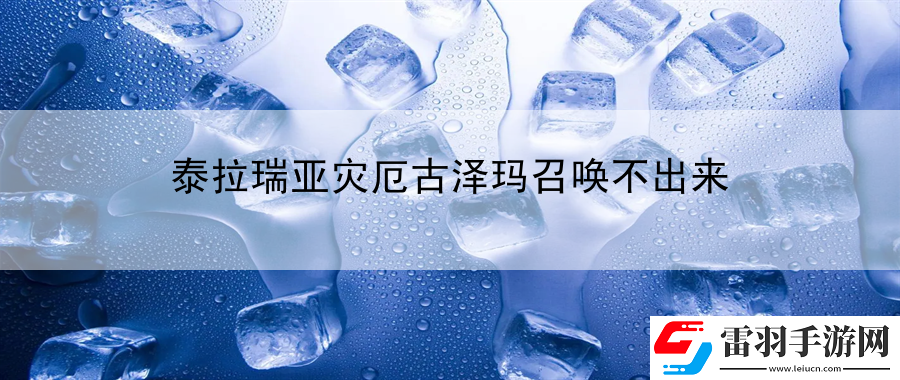 泰拉瑞亞災(zāi)厄古澤瑪召喚不出來