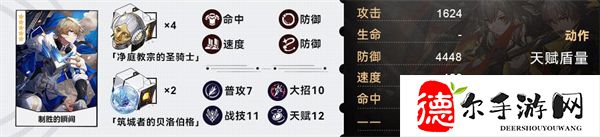 星穹鐵道火主參考面板介紹