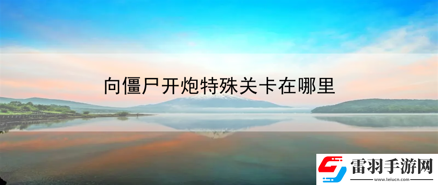 向僵尸開(kāi)炮特殊關(guān)卡在哪里