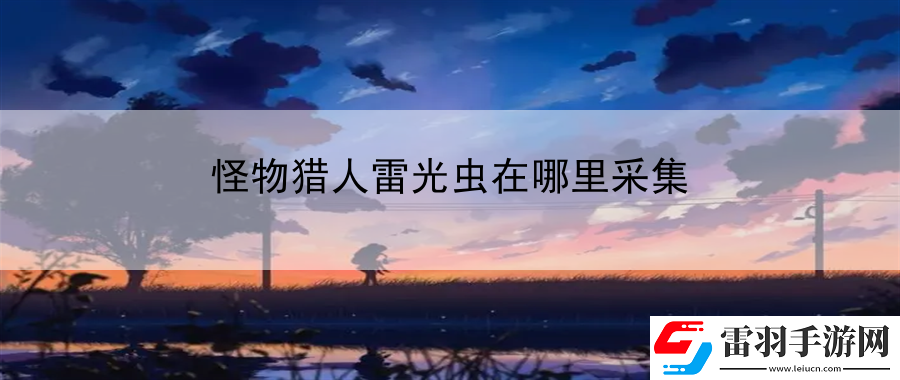 怪物獵人雷光蟲在哪里采集