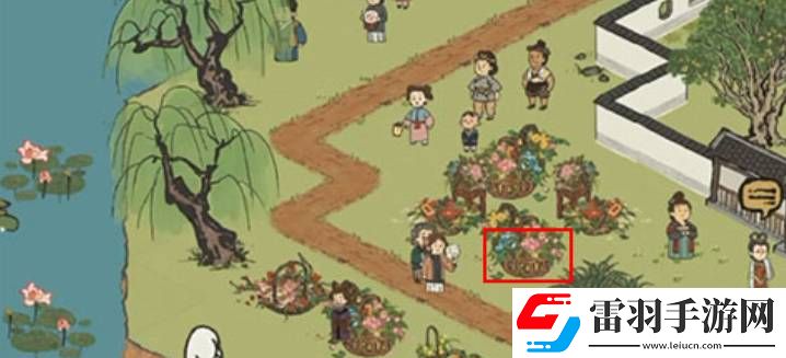 江南百景圖花籃放在空地上方法是什么