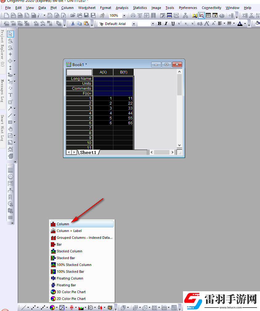 OriginPro如何設(shè)置柱形圖邊框顏色