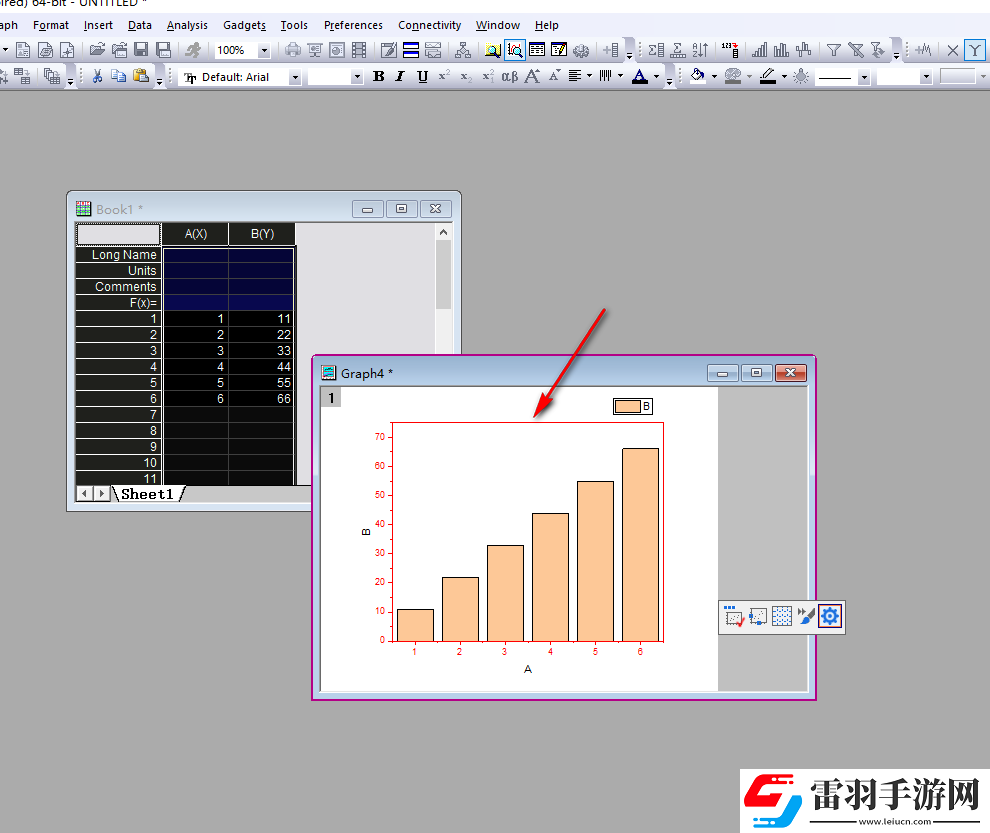 OriginPro如何設(shè)置柱形圖邊框顏色