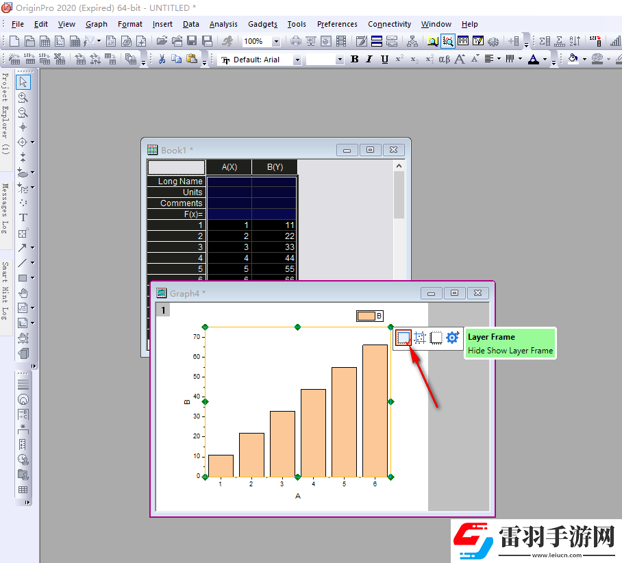 OriginPro如何設(shè)置柱形圖邊框顏色