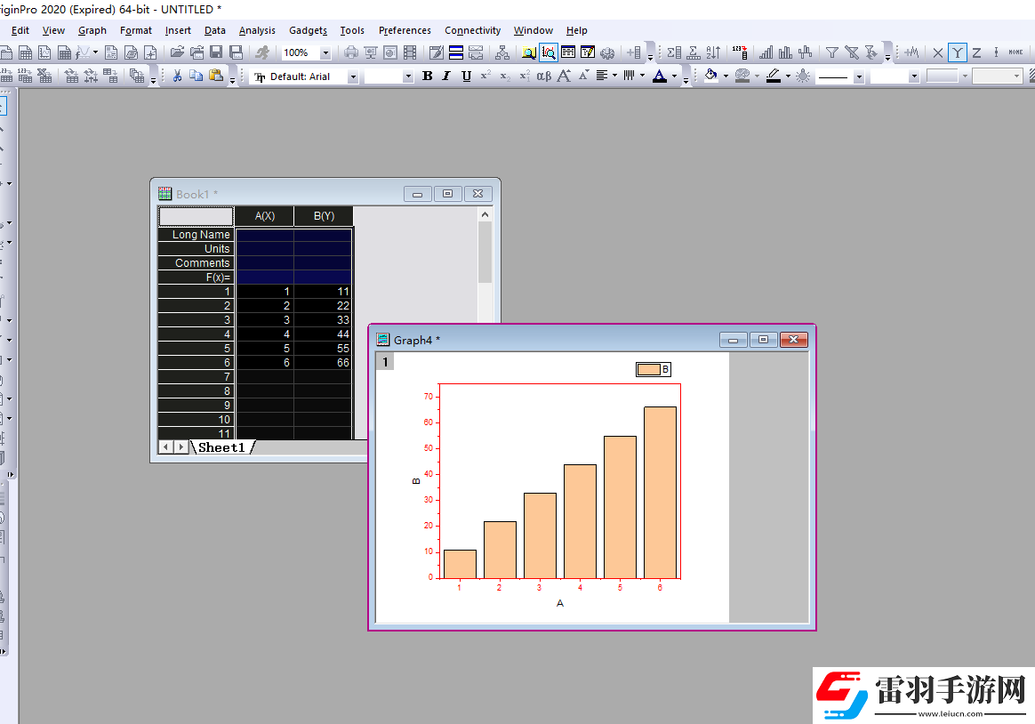 OriginPro如何設(shè)置柱形圖邊框顏色