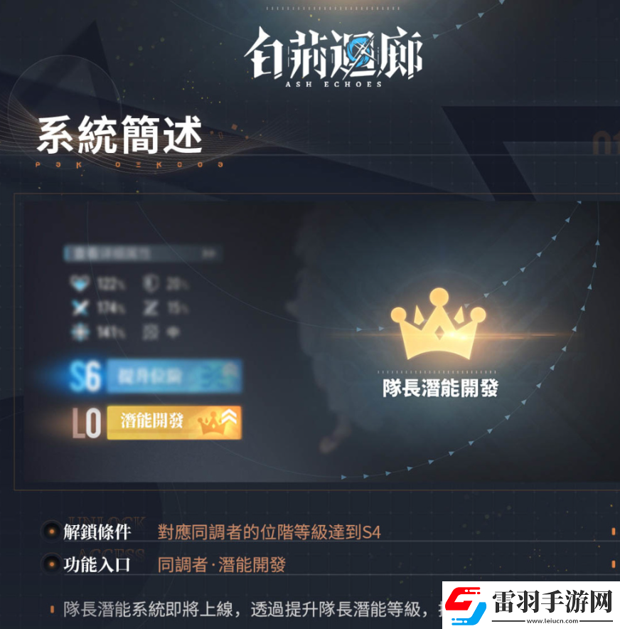 白荊回廊故事歷程第六章如我垂憐開(kāi)啟帶來(lái)全新同調(diào)者鳶