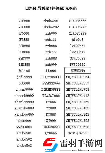 2023年解憂小村落兌換碼大全