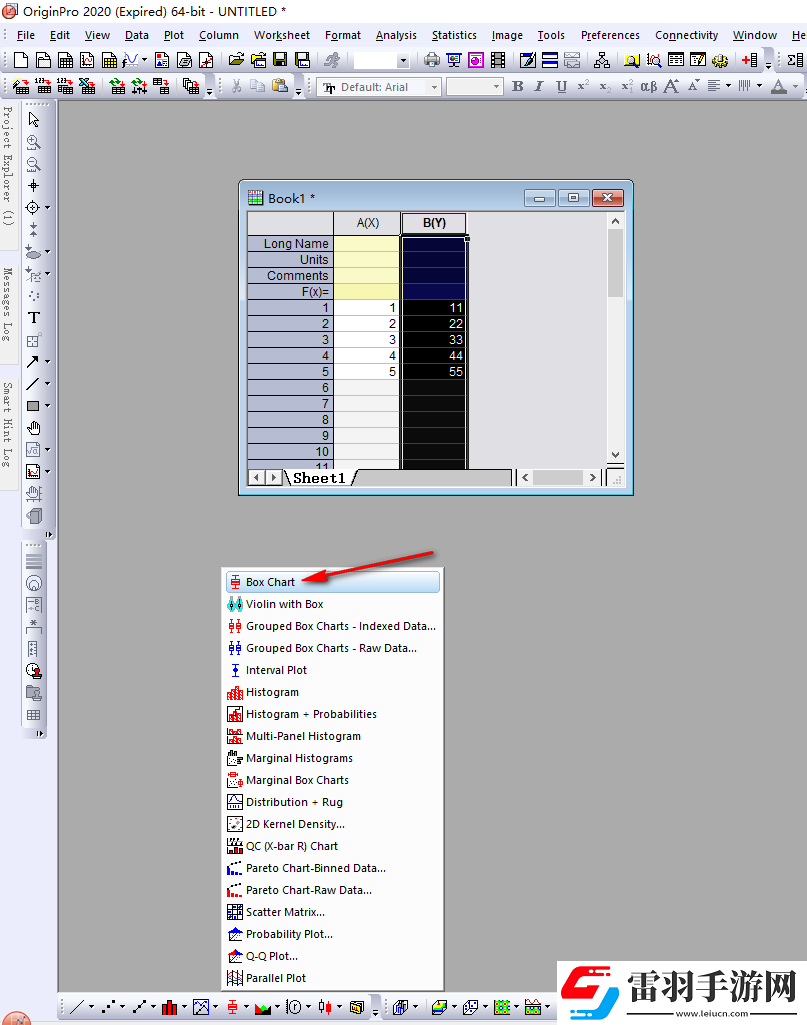OriginPro里面如何加框圖