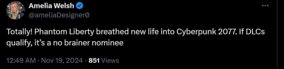 賽博朋克粉絲質(zhì)疑TGA規(guī)則老頭環(huán)DLC提名資格