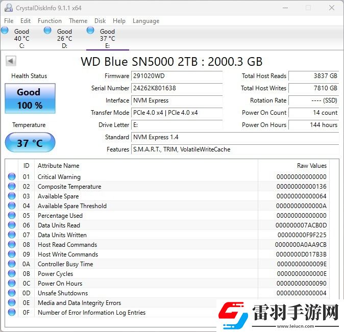 西部數(shù)據(jù)WDBlue?SN5000NVMe固態(tài)硬盤2TB評測
