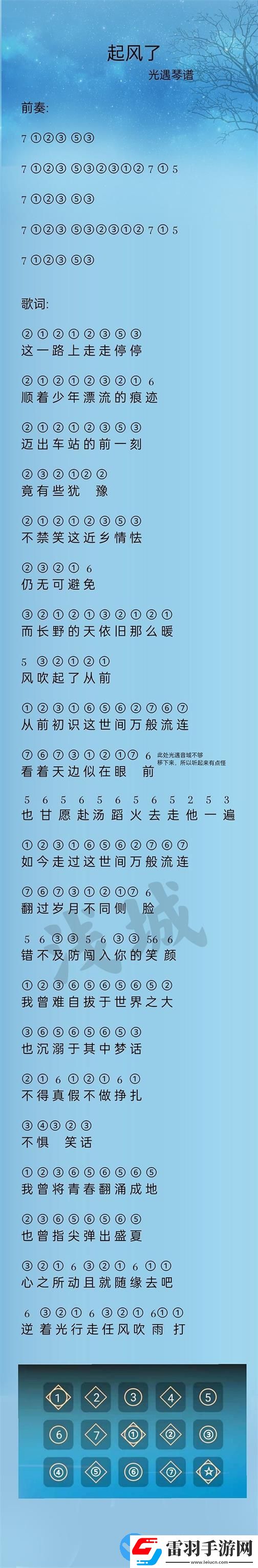 第五人格鋼琴譜數(shù)字版